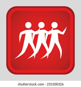 human silhouette graphic design , vector illustration