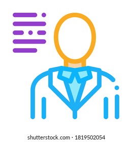 Human Silhouette Icon Vector. Outline Human Silhouette Sign. Isolated Contour Symbol Illustration