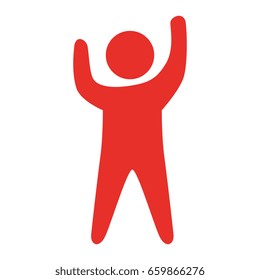 human silhouette isolated icon