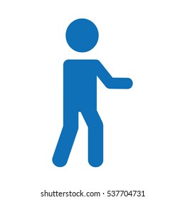human silhouette isolated icon vector illustration design