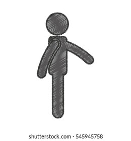 human silhouette isolated icon vector illustration design