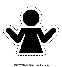 human silhouette isolated icon vector illustration design