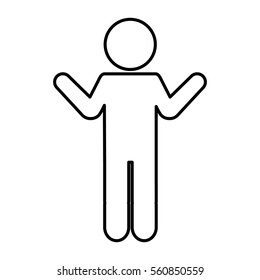 human silhouette isolated icon vector illustration design