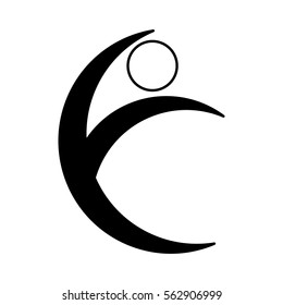 human silhouette isolated icon vector illustration design