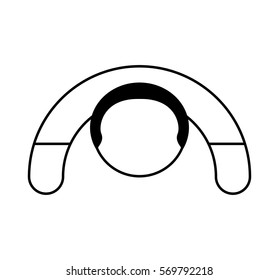 human silhouette isolated icon vector illustration design