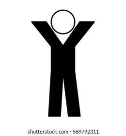 human silhouette isolated icon vector illustration design