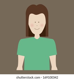 human silhouette over gray background vector illustration