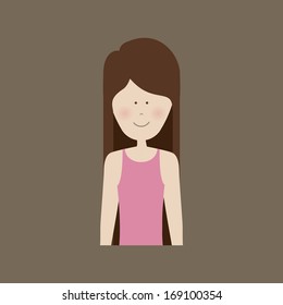 human silhouette over gray background vector illustration