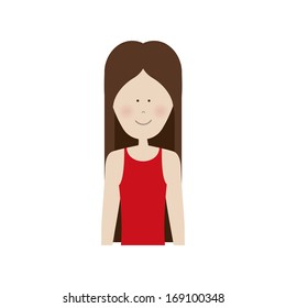 human silhouette over white background vector illustration
