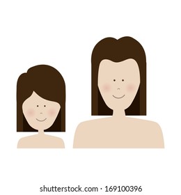 human silhouette over white background vector illustration