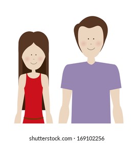 human silhouette over white background vector illustration