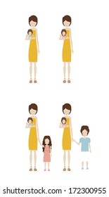 human silhouette over  white background vector illustration