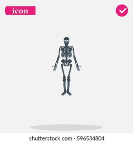 Human skeleton icon.