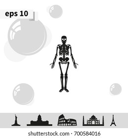 Human skeleton icon.