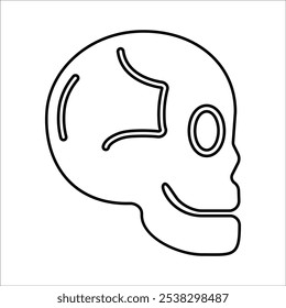 Human skeleton icon Line Vector graphics