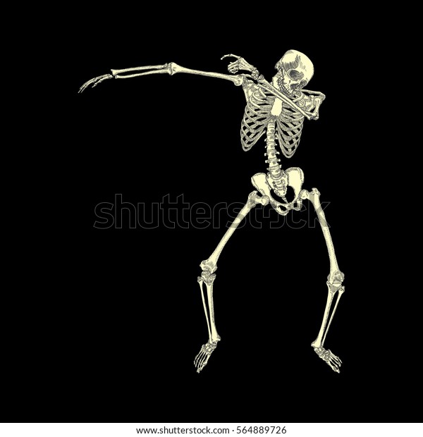 Printable Life Size Human Skeleton Dabbing