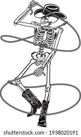 human skeleton trick rope with lasso