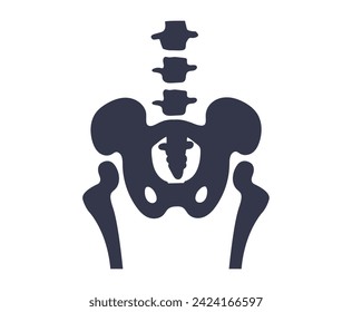 Human skeleton x ray medicine diagnostic isolated set. Vector flat graphic design illustration