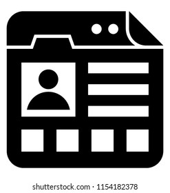 
A human sketch image in a web window depicting personal web page 
