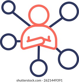 Human Skills Icon Line Color Vector Illustration