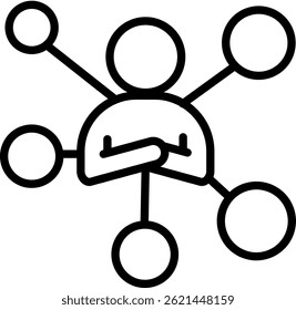 Human Skills Icon Line Vector Illustration