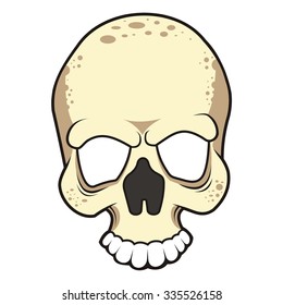 Human Skull Profile Full Face Vector Stock Vector (Royalty Free ...
