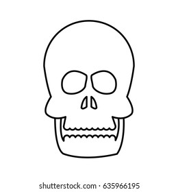 human skull bone care healthy line
