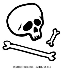 Human skull bones 