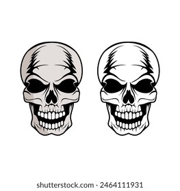 Human Skull Cartoon Design Illustration vector eps format , suitable for your design needs, logo, illustration, animation, etc.