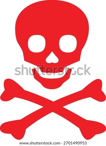 Human skull and crossbones a symbol of mortality