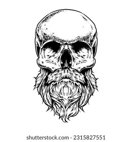 HUMAN SKULL WITH HEAD ACCESSORIES