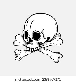 Human Skull head vector design templates design