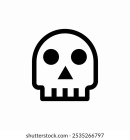 human skull icon sign vector