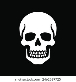 Human skull icon vector illustration