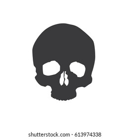 Human skull icon, vector illustration design. Medicine and health care objects.