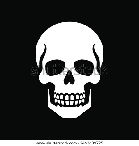 Human skull icon vector illustration