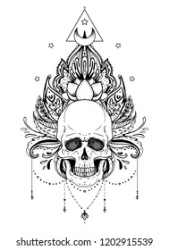 Skull Mandala Images Stock Photos Vectors Shutterstock