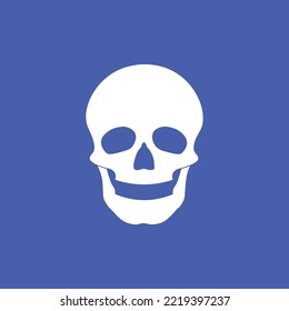 Human skull, skull silhouette, head