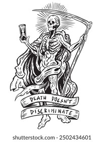 human skull ,skeleton vector, for clothing design, tattoos, logos, etc.