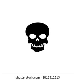 Human Skull Symbol Design. Vector Illustration.