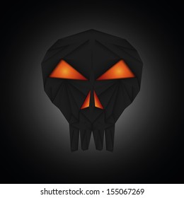 Human skull symbol. Vector illustration