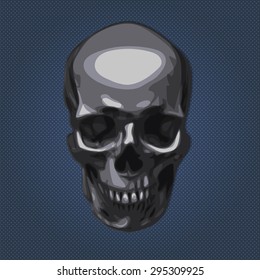 Human skull vector art illustration