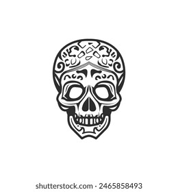 human skull vector design illustration