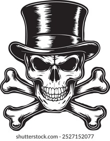 human skull vector and illustration