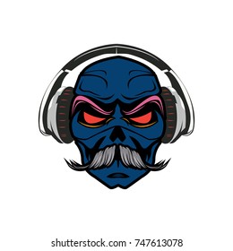 human skull vector illustration