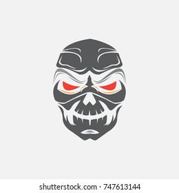 human skull vector illustration