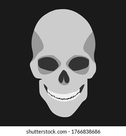 Human skull. Vector image, eps 10