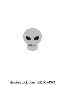 Human skulls isolated. vector illustration. vector illustration. Halloween Skull vector Perfect for coloring book, textiles, icon, web, painting, children's books.