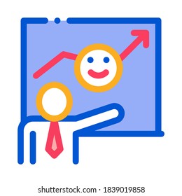 Vector de iconos de la placa de sonrisa humana. Contorno al signo de la placa de sonrisa humana. Ilustración de símbolo de contorno aislado