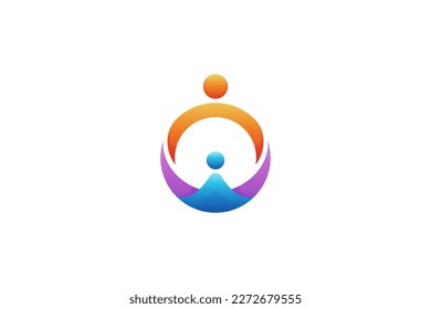 human social care logo template
